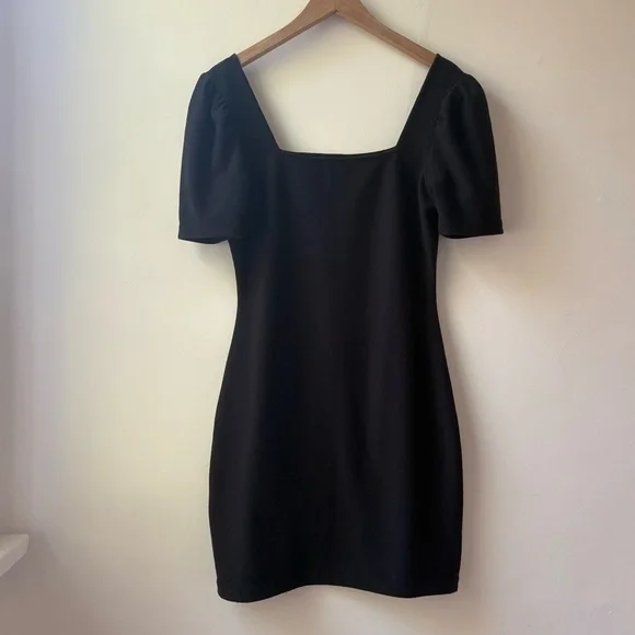 Club Monaco Black Square-Neck Dress​ - Picture 4 of 11
